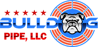 Header with bulldogs logo and blue background.